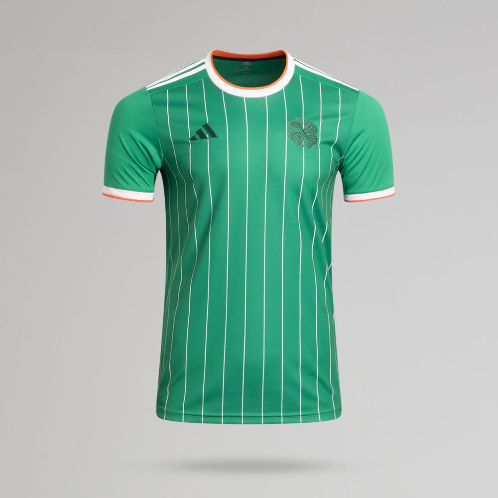 Green adidas fashion football shirt