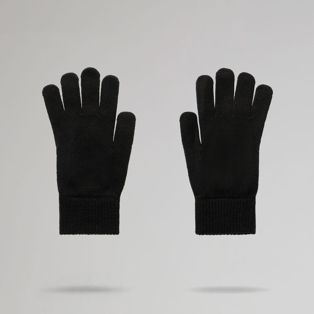Celtic Crest Adult Black Gloves