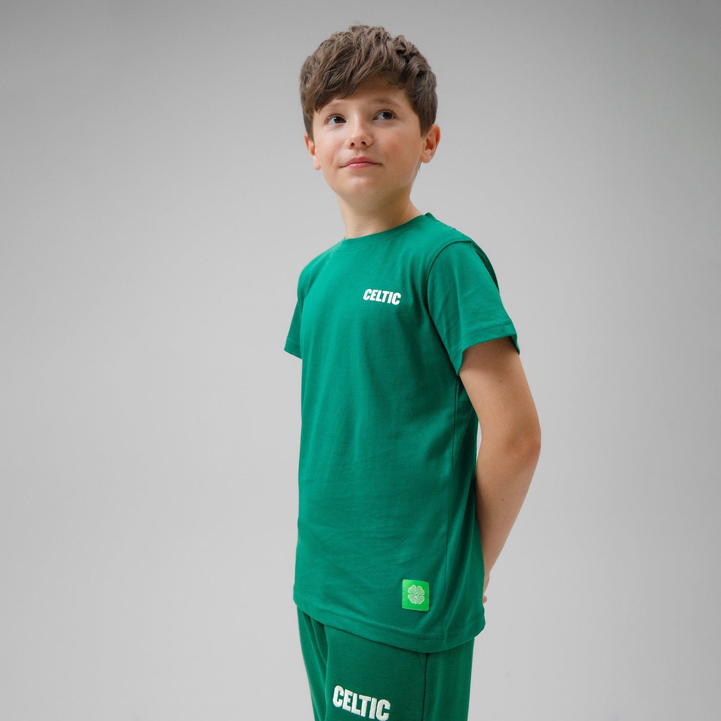 Celtic Junior Green Back Text T-Shirt