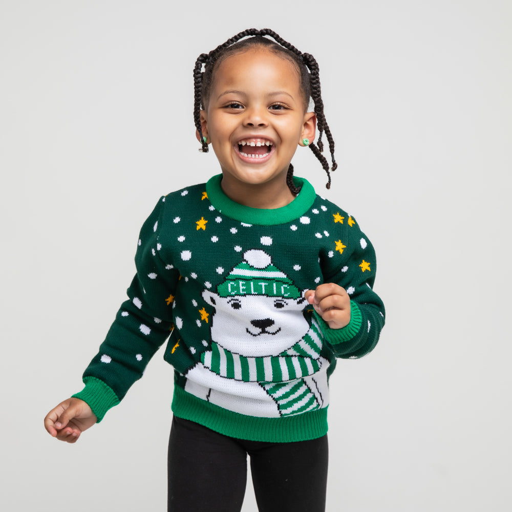 Celtic Junior Novelty Christmas Jumper