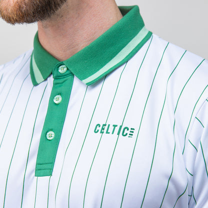 Celtic Pinstripe Polo Shirt