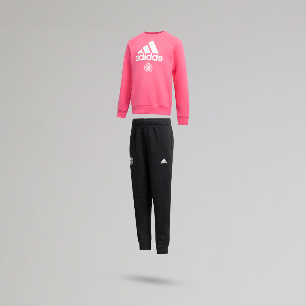 adidas Celtic Junior Pink Jogsuit