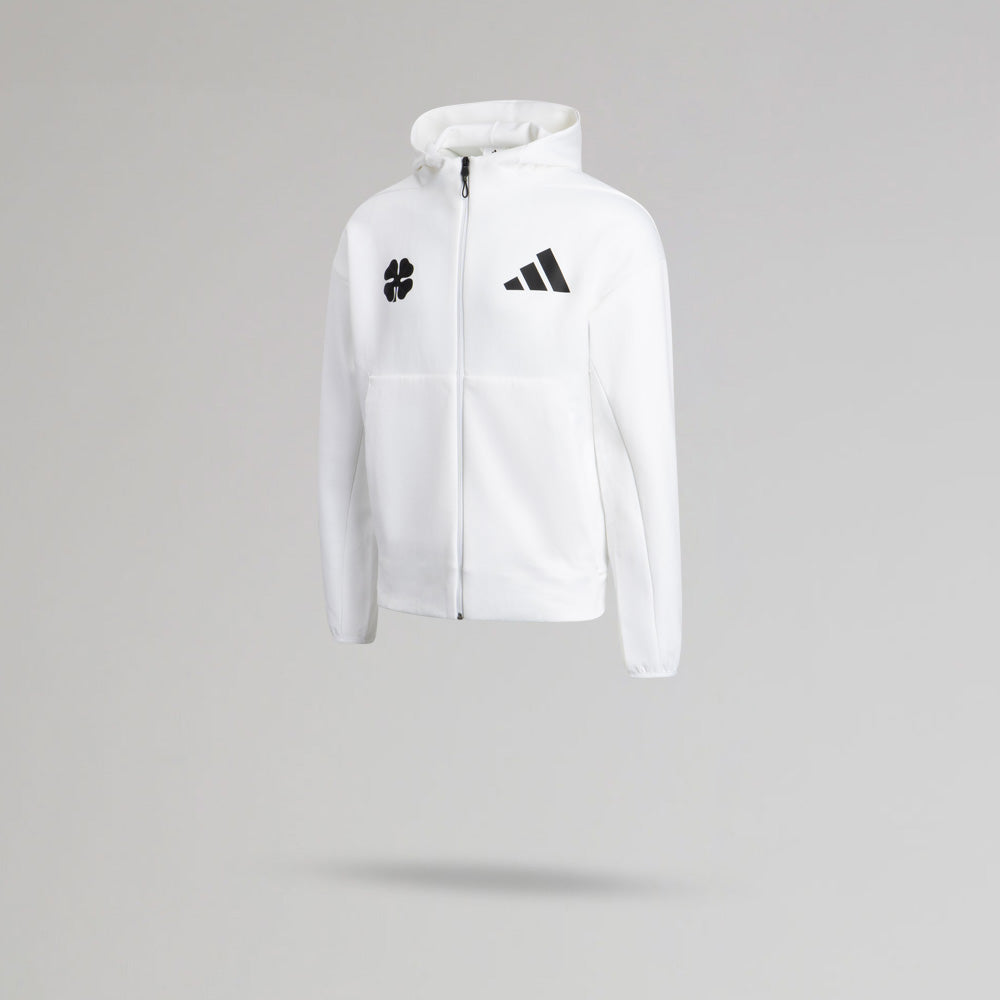 adidas Celtic Junior Z.N.E. White Hoodie