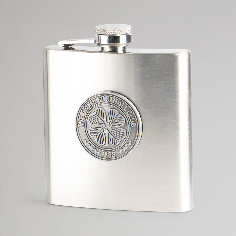 Celtic Stainless Steel Crest Hipflask