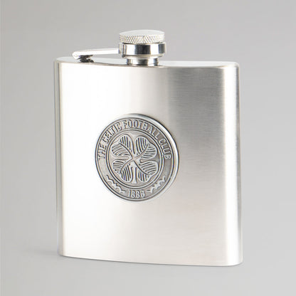 Celtic Stainless Steel Crest Hipflask