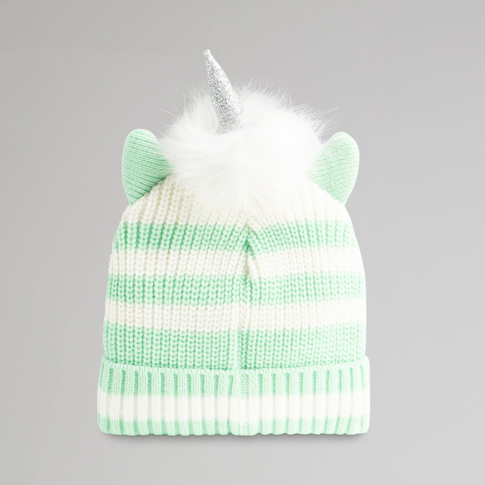 Celtic Junior Hooped Unicorn Beanie