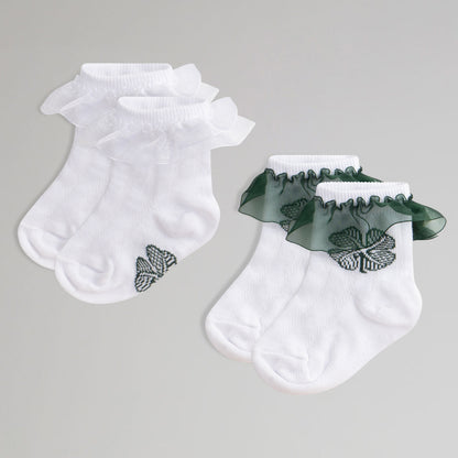 Celtic Junior 2 Pack Frilly Socks