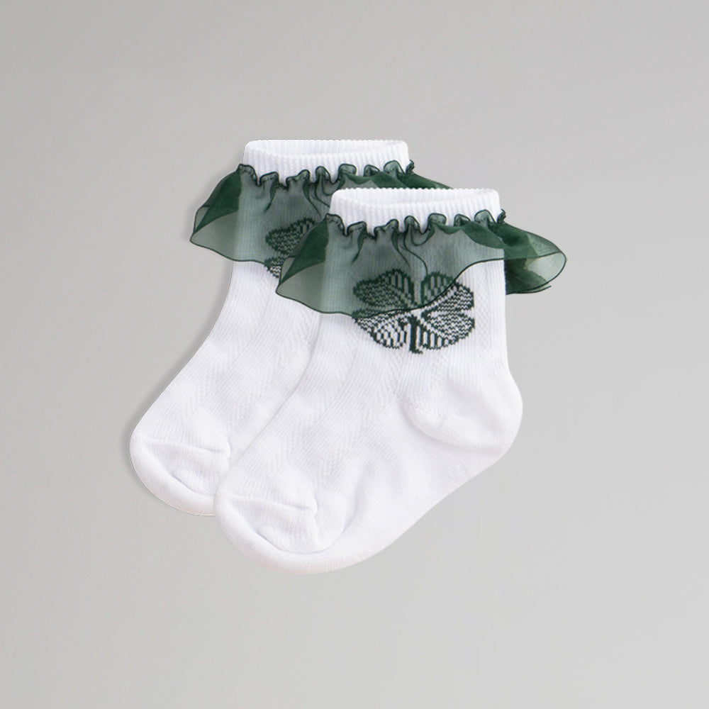 Celtic Junior 2 Pack Frilly Socks