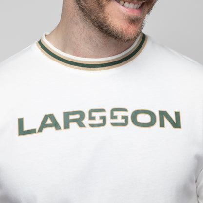 Celtic Henrik Larsson White Text T-Shirt