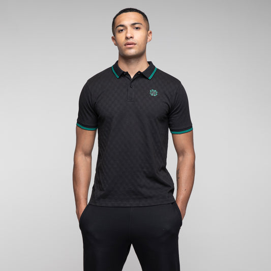 Celtic Clover Tipped Polo Shirt