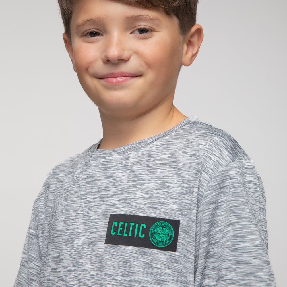 Celtic Junior Crest Grey T-Shirt