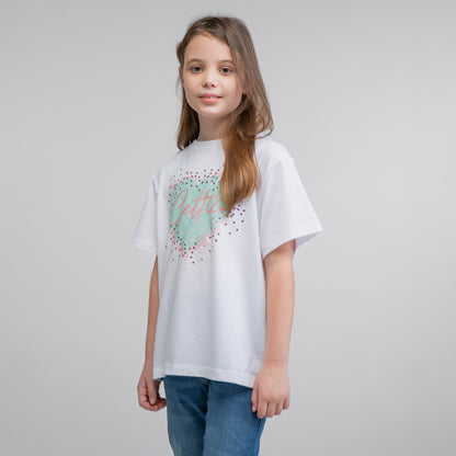 Celtic Junior Heart Print T-Shirt