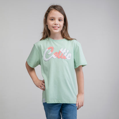 Celtic Junior Boucle Text T-Shirt