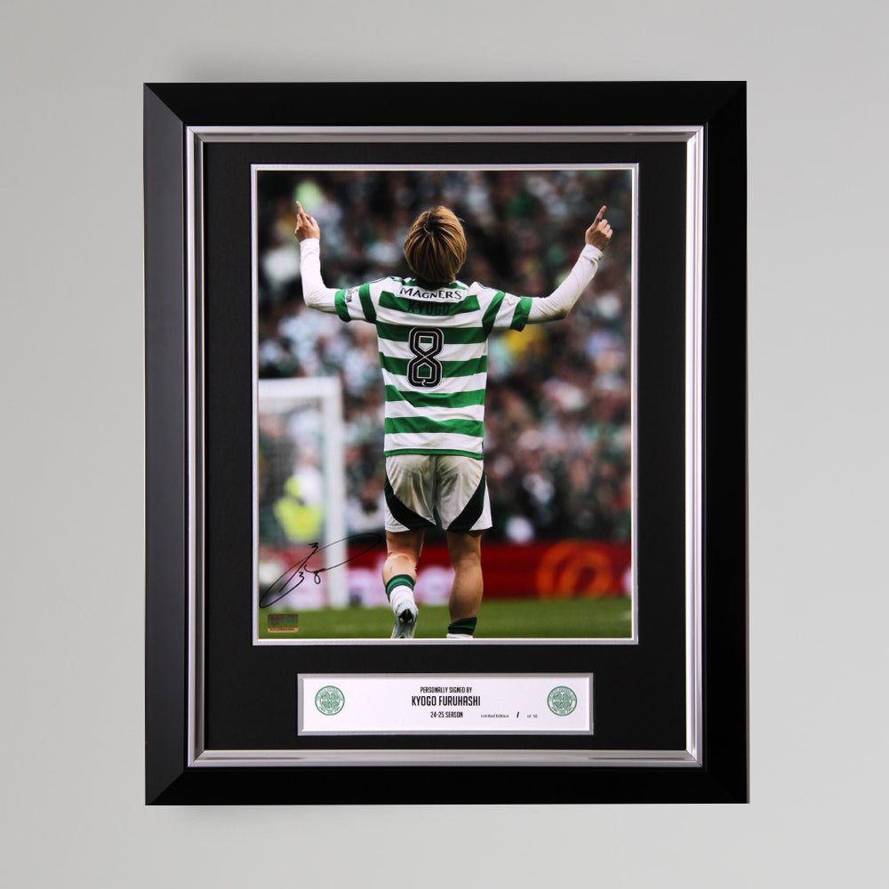 Celtic 2024/25 Kyogo Furuhashi Signed Print