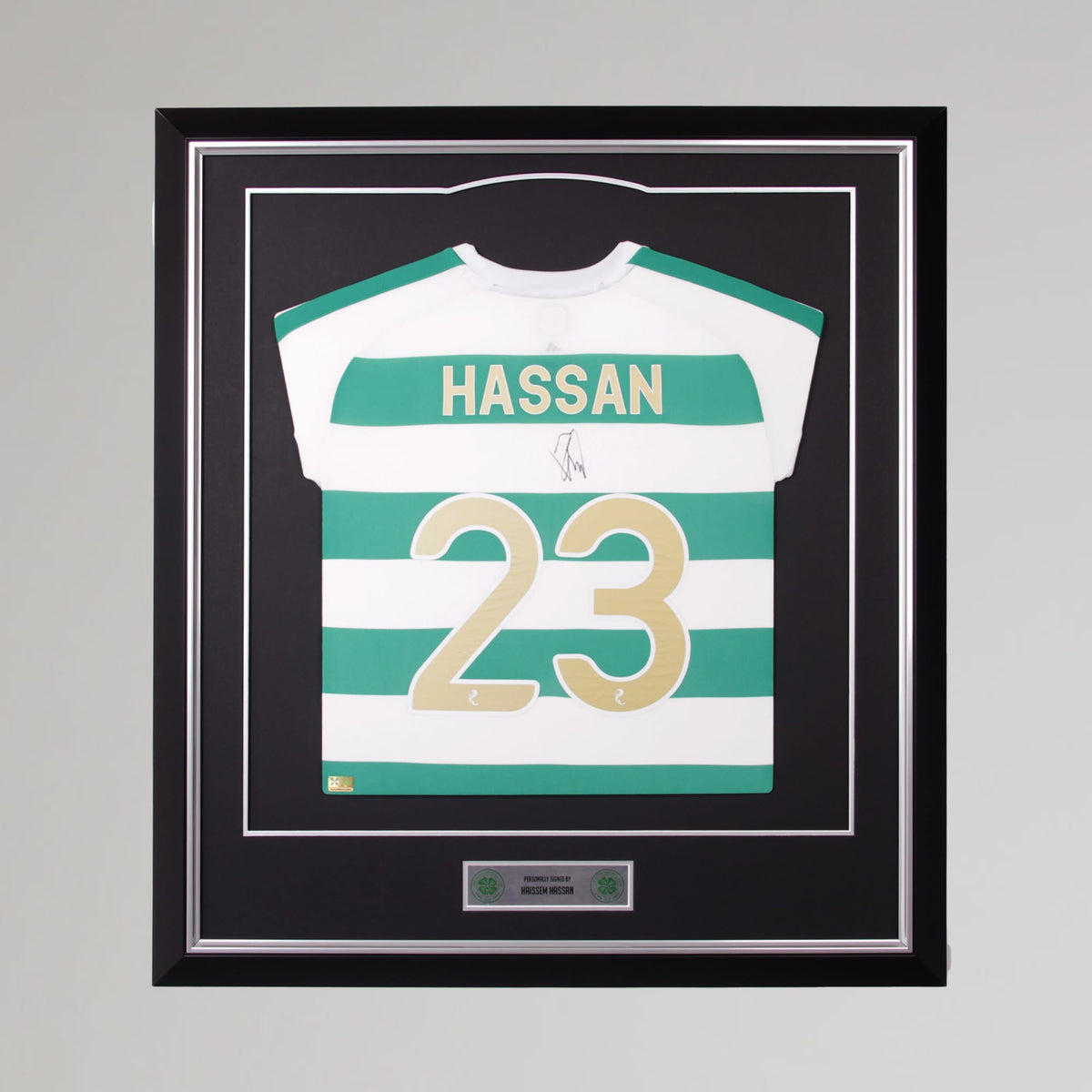 Celtic 2026/27 Haissem Hassan Signed Framed Shirt