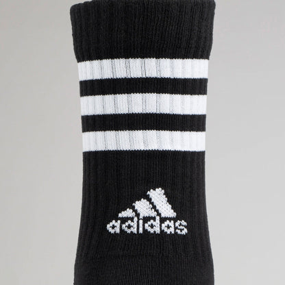 Adidas 3-Stripes Cushioned Crew Socks Black 2 Pairs