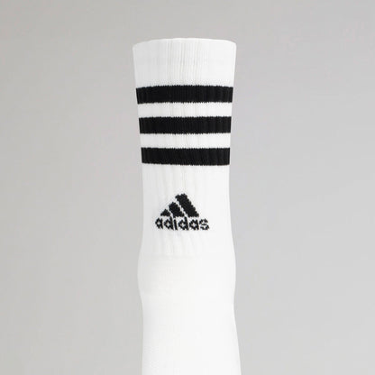 Adidas 3-Stripes Cushioned Crew Socks White 2 Pairs