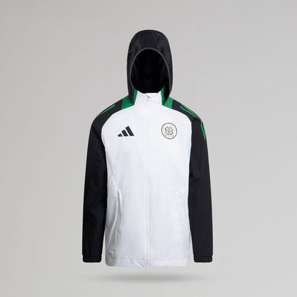 adidas Celtic 2024/25 White All Weather Jacket