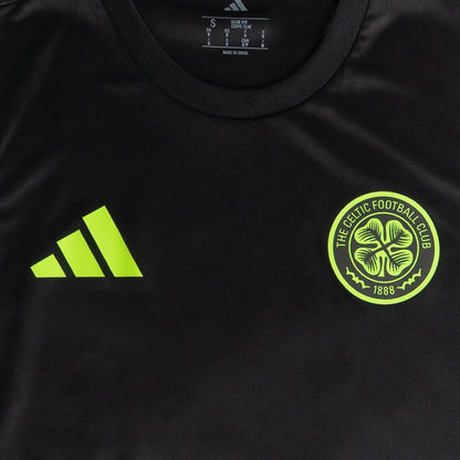 adidas Celtic 2025/26 Black and Neon Green Sleeveless Jersey