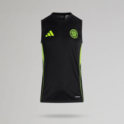 adidas Celtic 2025/26 Black and Neon Green Sleeveless Jersey