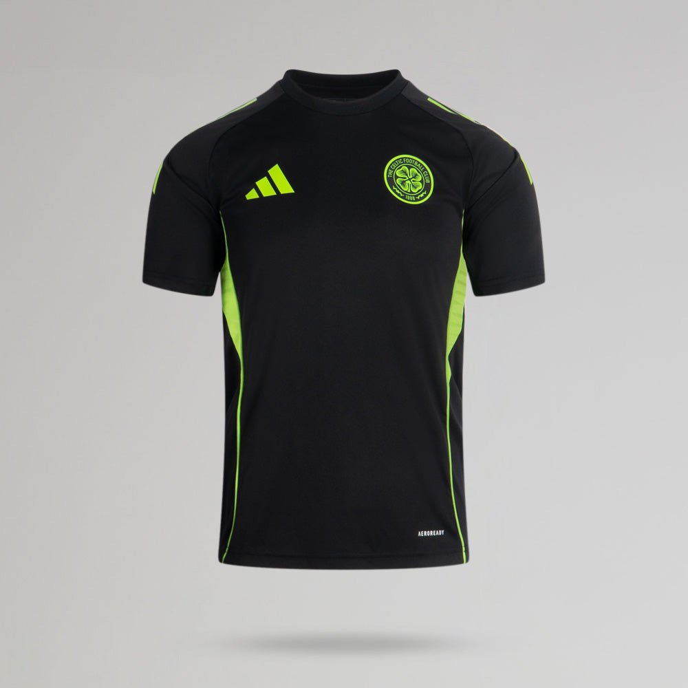 adidas Celtic 2025/26 Black and Neon Green Training Jersey