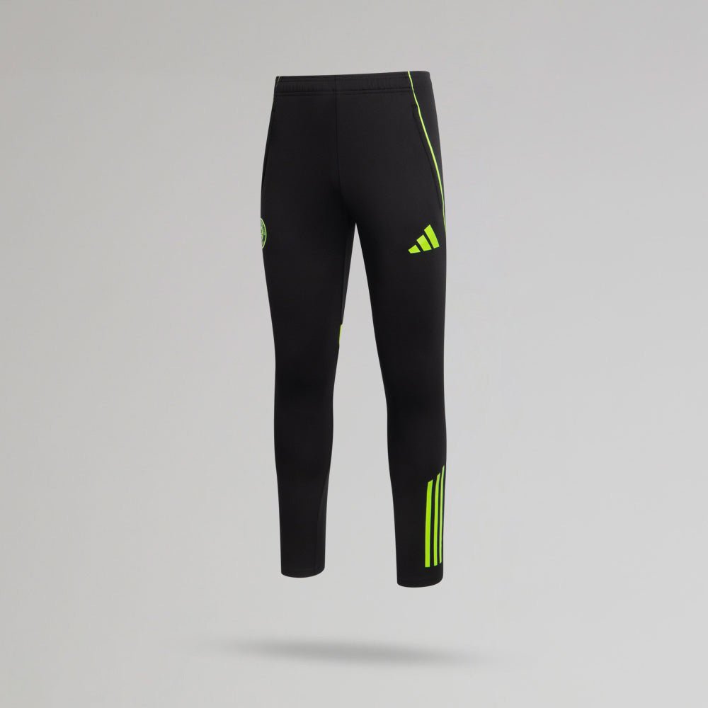 adidas Celtic 2025/26 Black and Neon Green Training Pants
