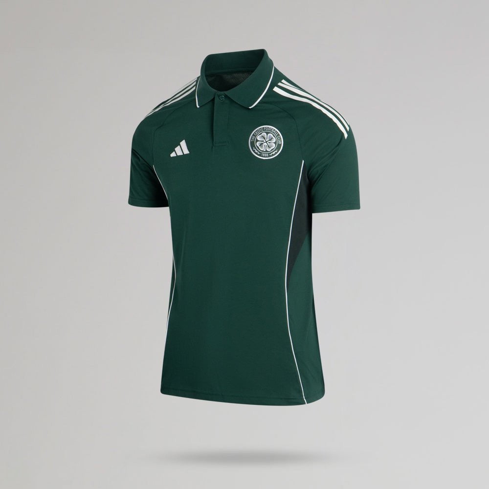 adidas Celtic 2025/26 Dark Green Training Polo Shirt