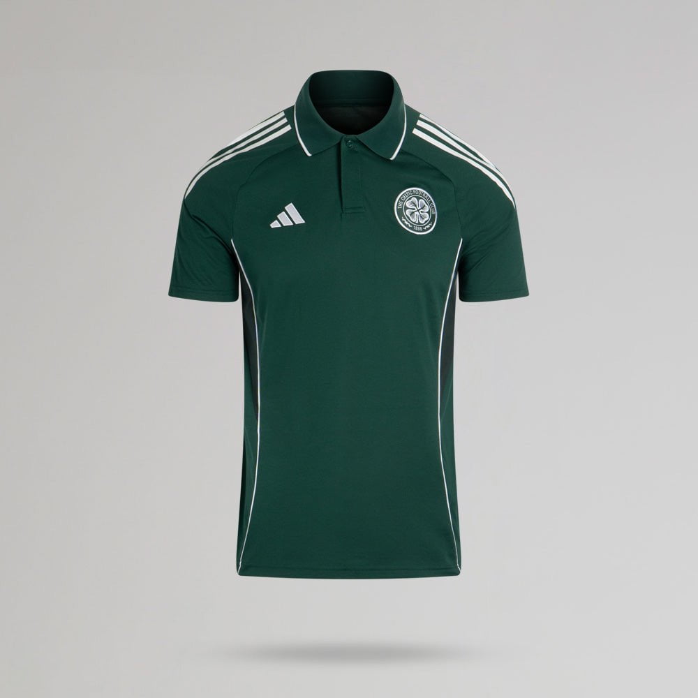 adidas Celtic 2025/26 Dark Green Training Polo Shirt