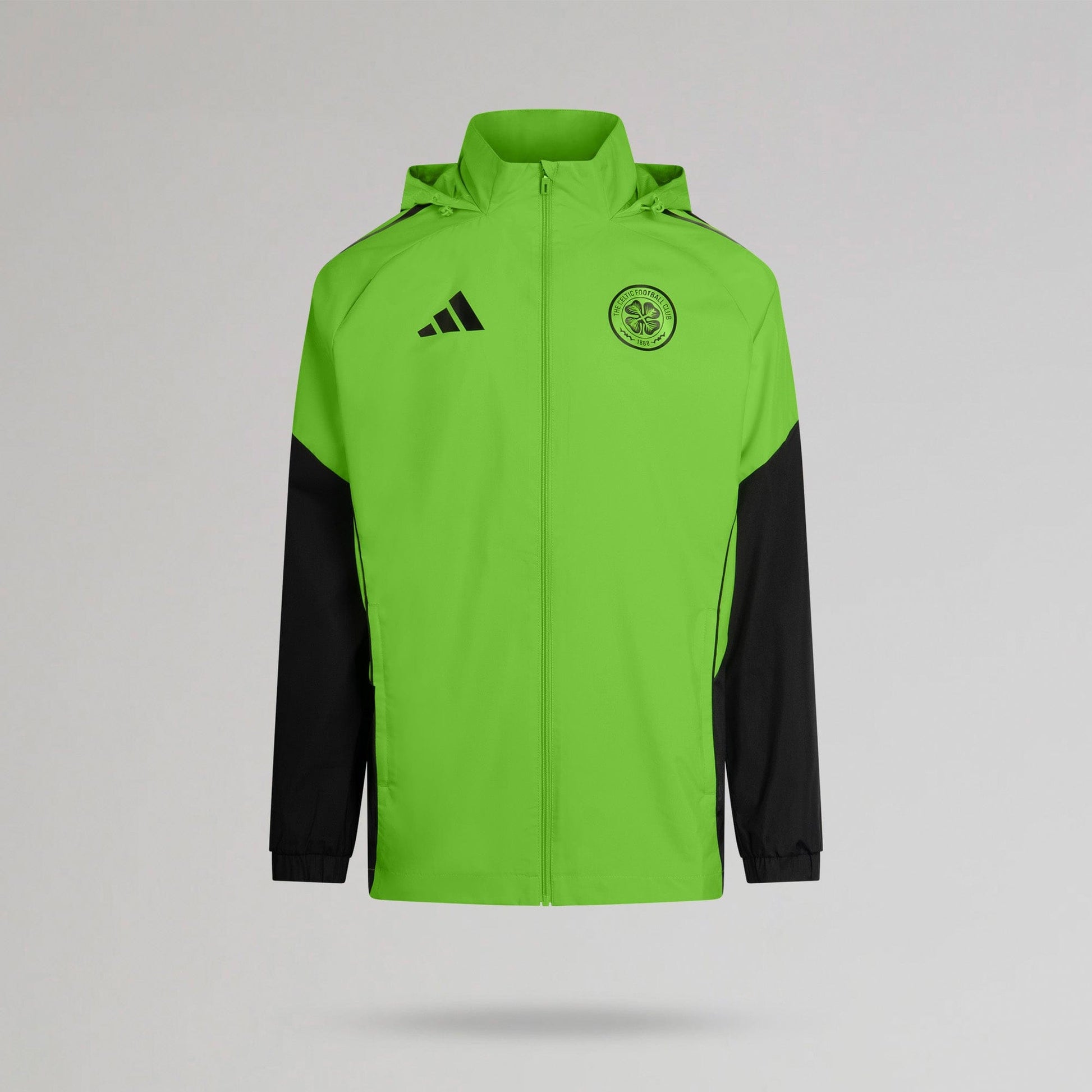adidas Celtic 2025/26 Green and Black All Weather Jacket