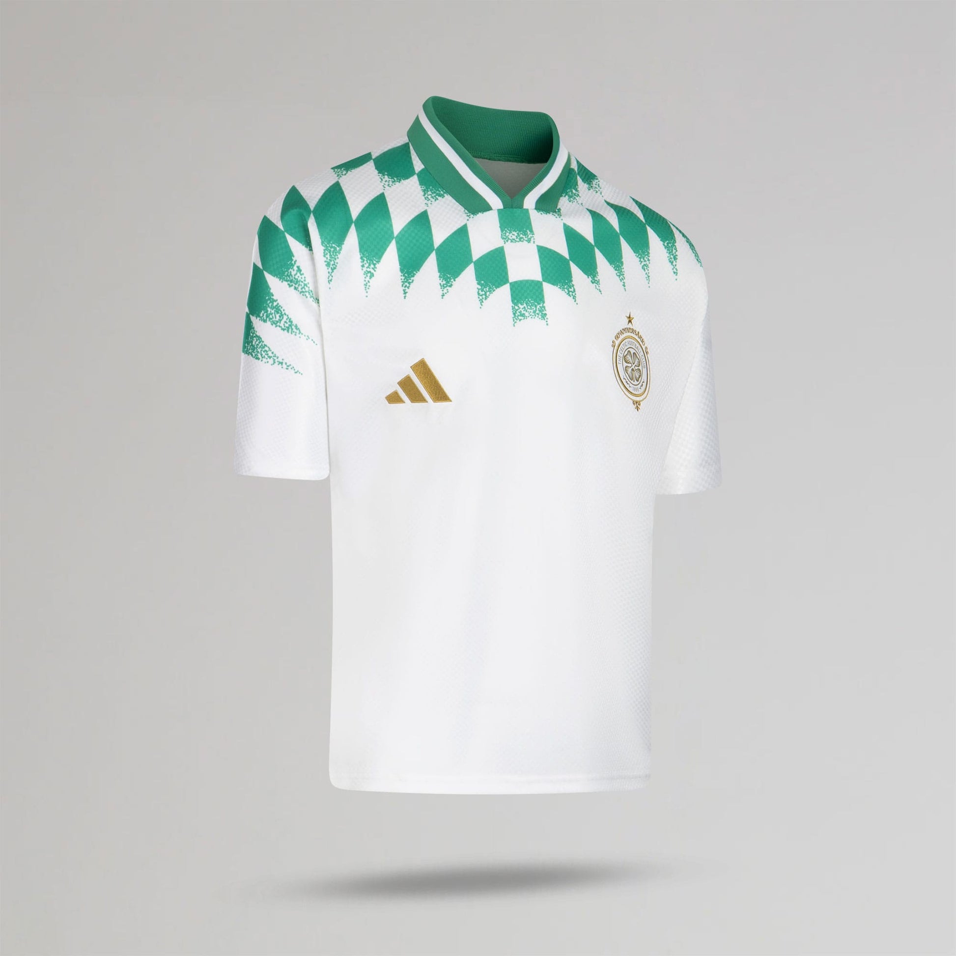 adidas Celtic 2026/27 Stadium Pack White Jacquard Jersey