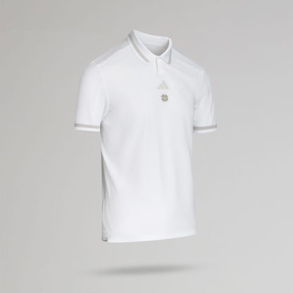 adidas Celtic Golf Beyond The Course Vent Twistknit White Polo Shirt