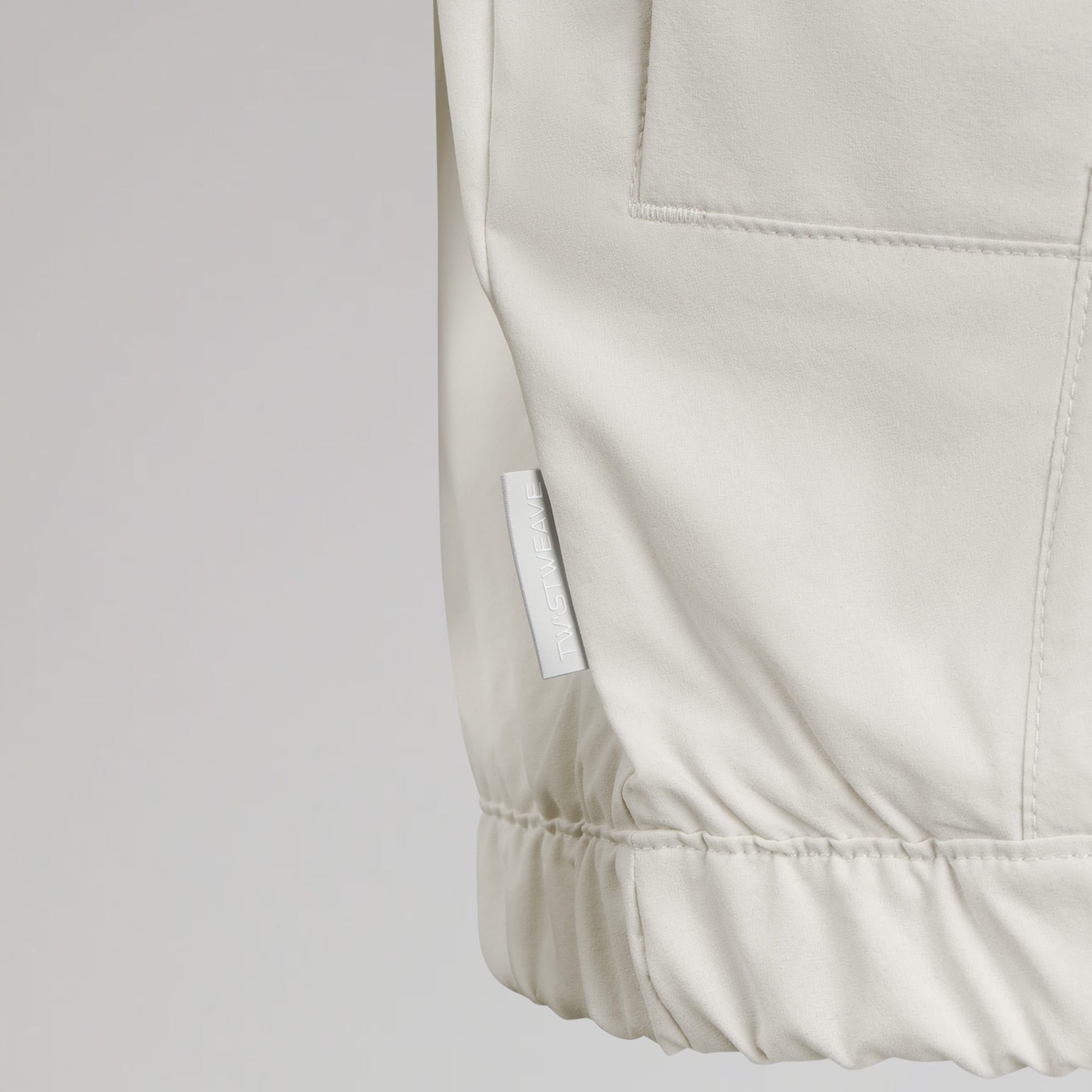 adidas Celtic Golf Beyond Twistweave Full Zip White & Beige Windbreaker