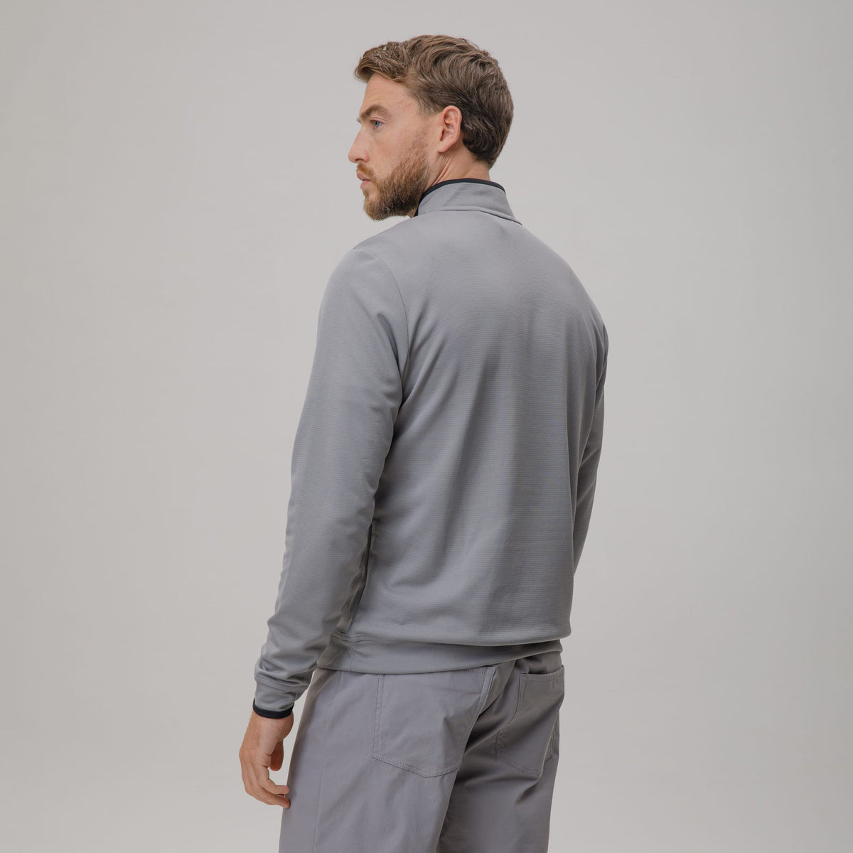 adidas Celtic Golf Lightweight Half-Zip Grey Top