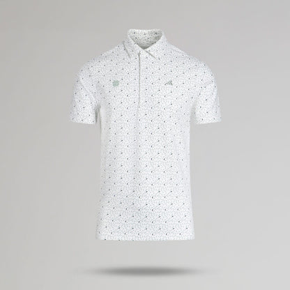 adidas Celtic Golf Ultimate365+ Soft Print White Polo Shirt