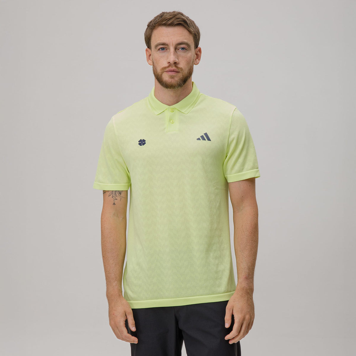adidas Celtic Golf Ultimate365 Tour Seamless Yellow Polo Shirt