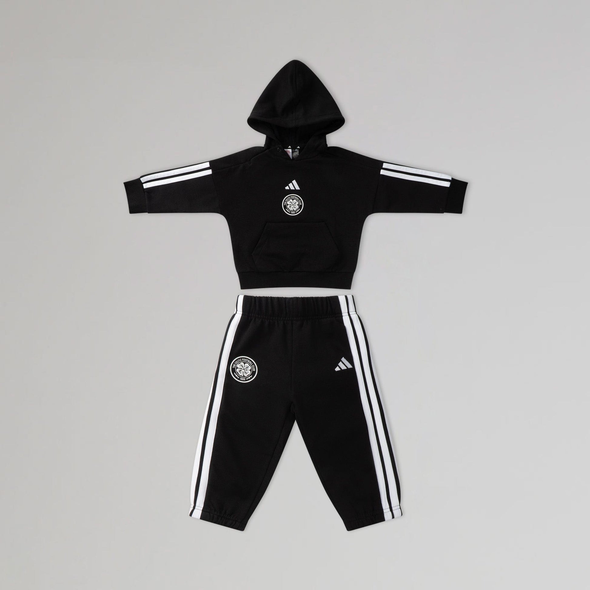 adidas Celtic Infant Black Tracksuit