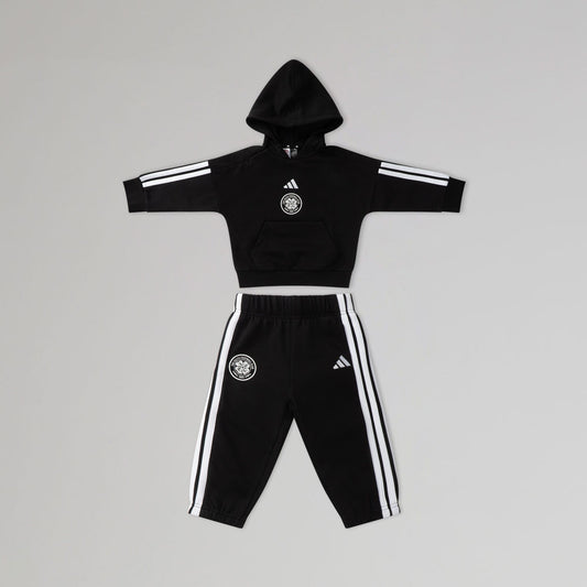 adidas Celtic Infant Black Tracksuit