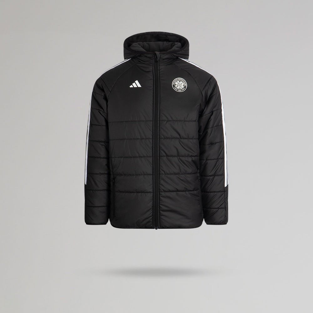 adidas Celtic Junior 2025/26 Black Winter Jacket