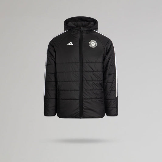 adidas Celtic Junior 2025/26 Black Winter Jacket