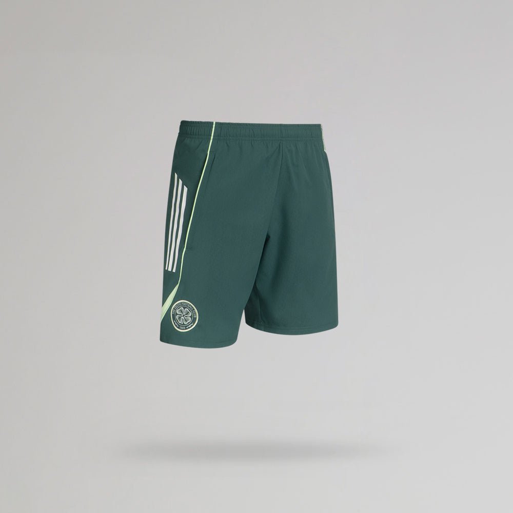 adidas Celtic Junior 2025/26 Green Downtime Training Shorts