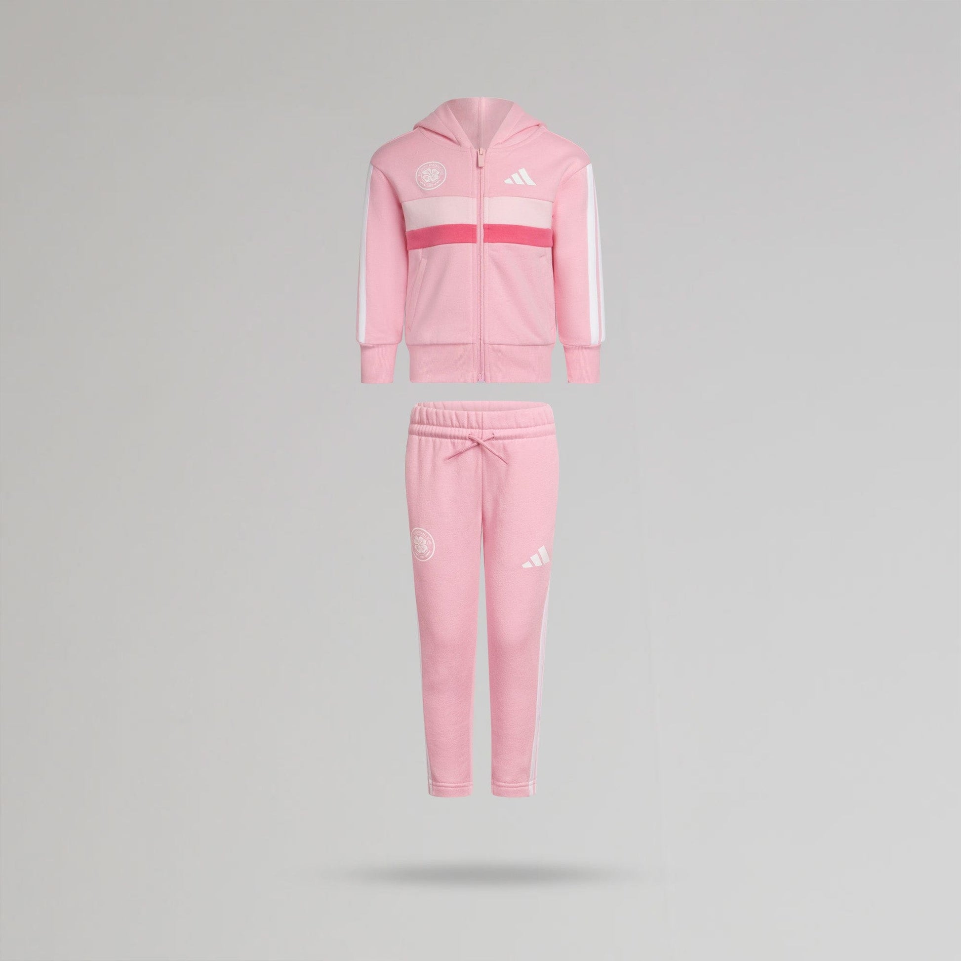 adidas Celtic Junior Pink Tracksuit