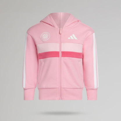 adidas Celtic Junior Pink Tracksuit
