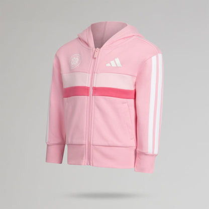 adidas Celtic Junior Pink Tracksuit