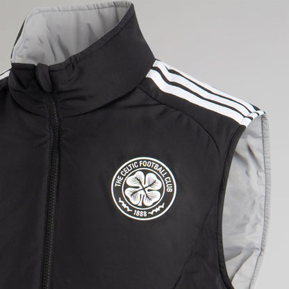 adidas Celtic Men's 2026/27 Black/Grey Reversible Gilet