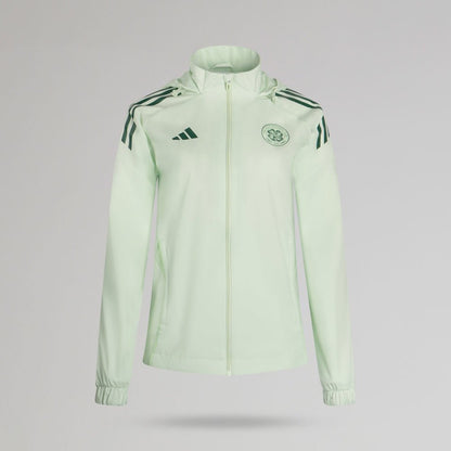 adidas Celtic Women's 2025/26 Mint Green All Weather Jacket