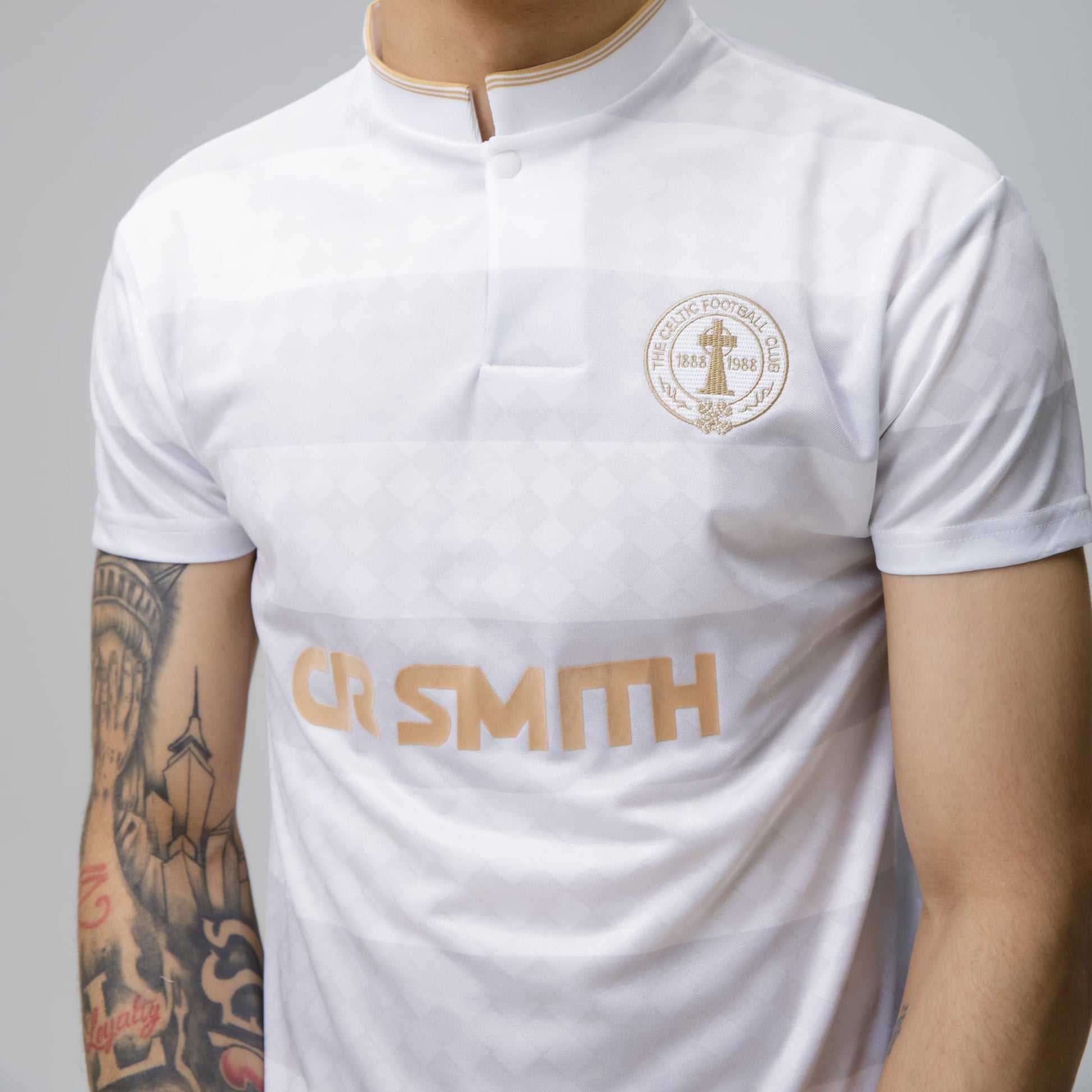 Celtic 1988 Gold Whiteout Centenary Retro Jersey