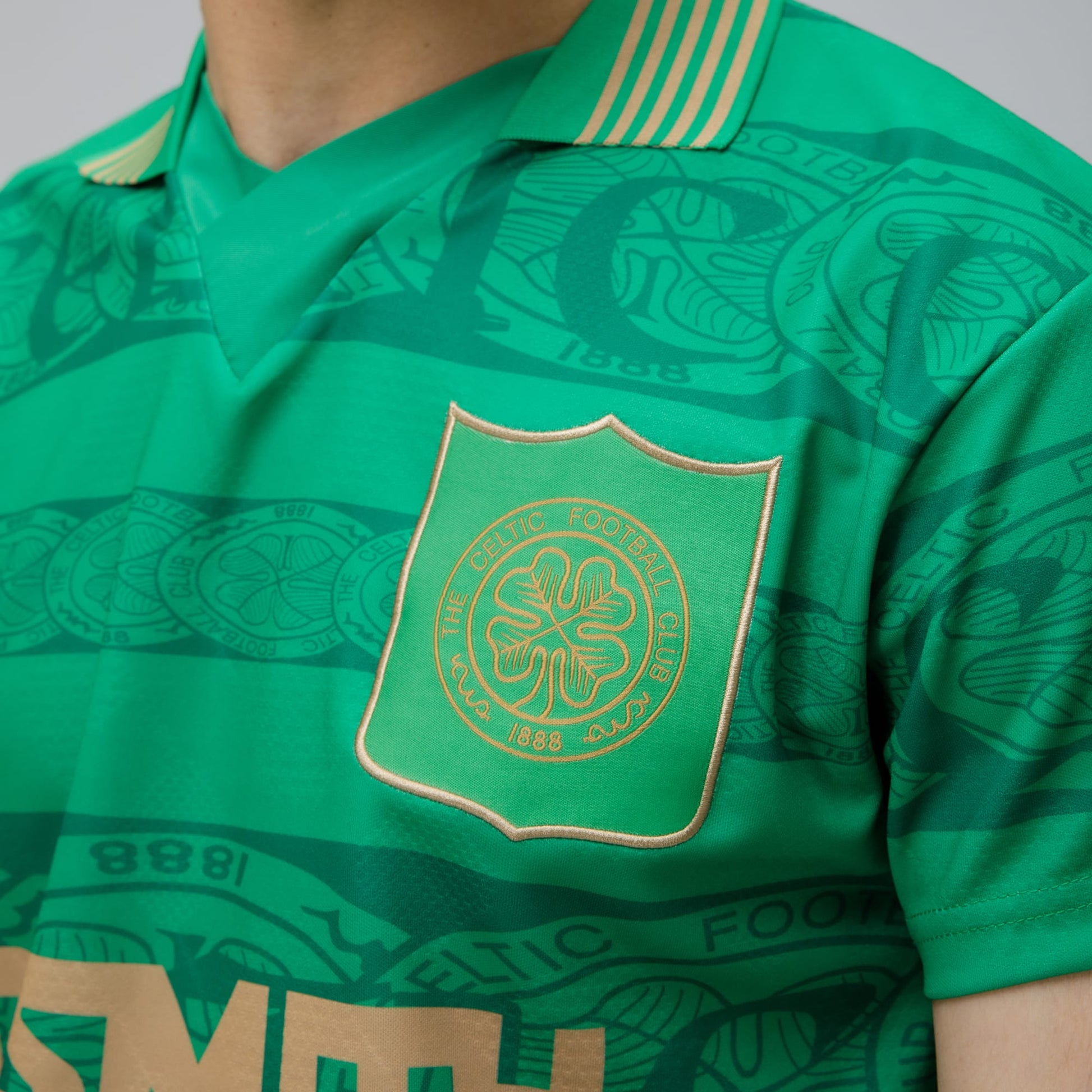 Celtic 1996 Gold Greenout Retro Jersey