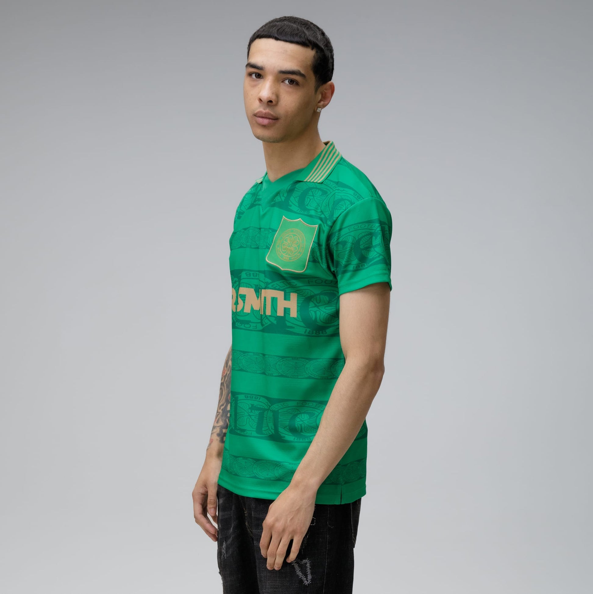 Celtic 1996 Gold Greenout Retro Jersey