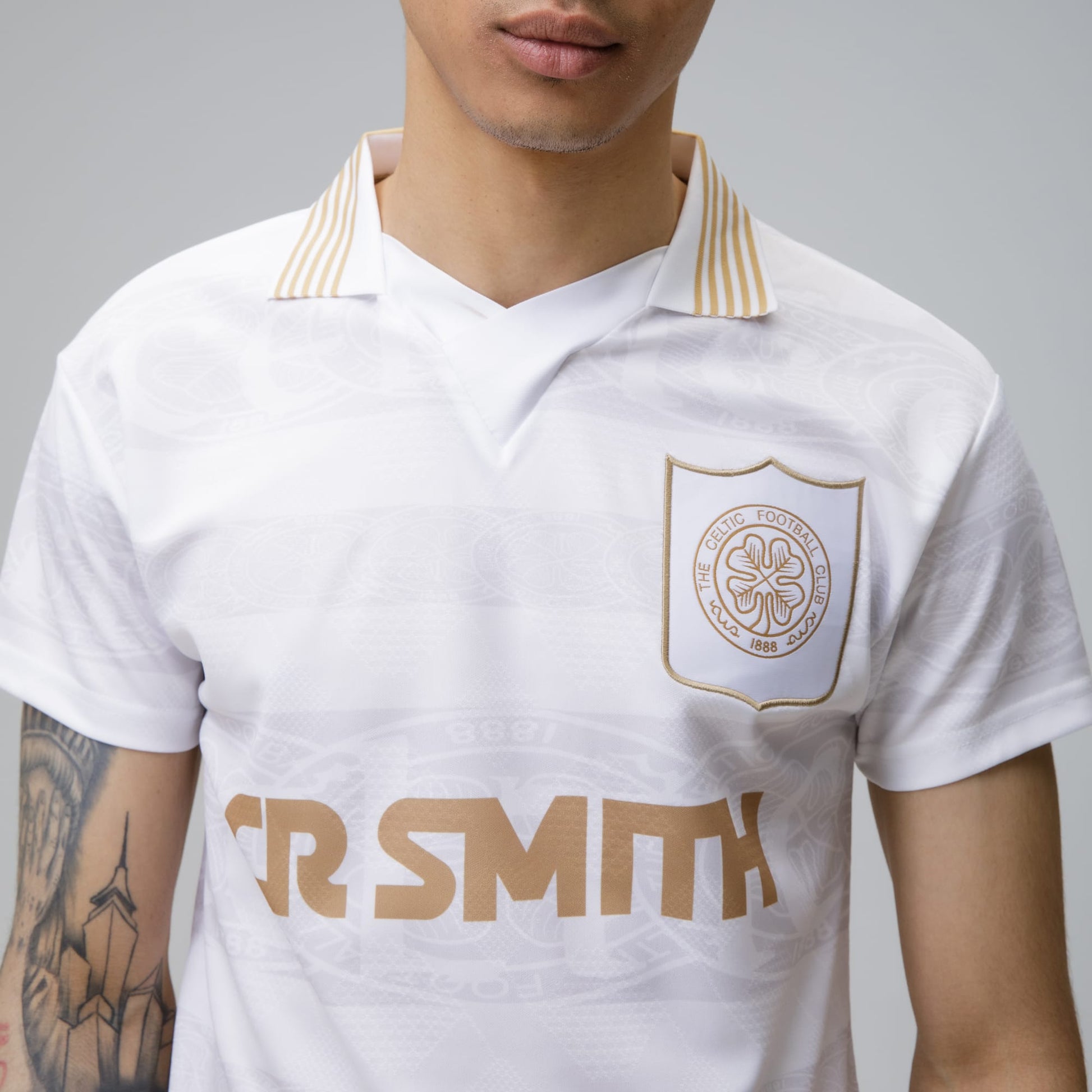 Celtic 1996 Gold Whiteout Retro Jersey