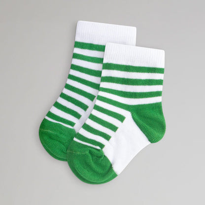 Celtic 2 Pack Green and White Baby Socks
